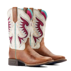 Ariat® Ladies Pinto VentTEK™ 360° Distressed White & Tan Boots 10044507 -Ariat Style 10044507g