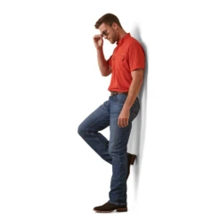 Ariat® Men's VentTEK™ Outbound Fitted Red Button Down Shirt 10045035 -Ariat Style 10045035a