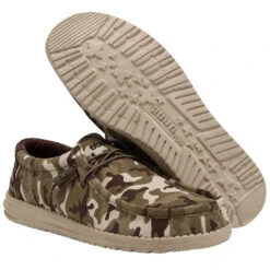 Hey Dude® Wally Men's Camo USA Flag Slip On Shoe 110067037 -Ariat Style 110067037 WALLY CAMO FLAG LEFT 3321