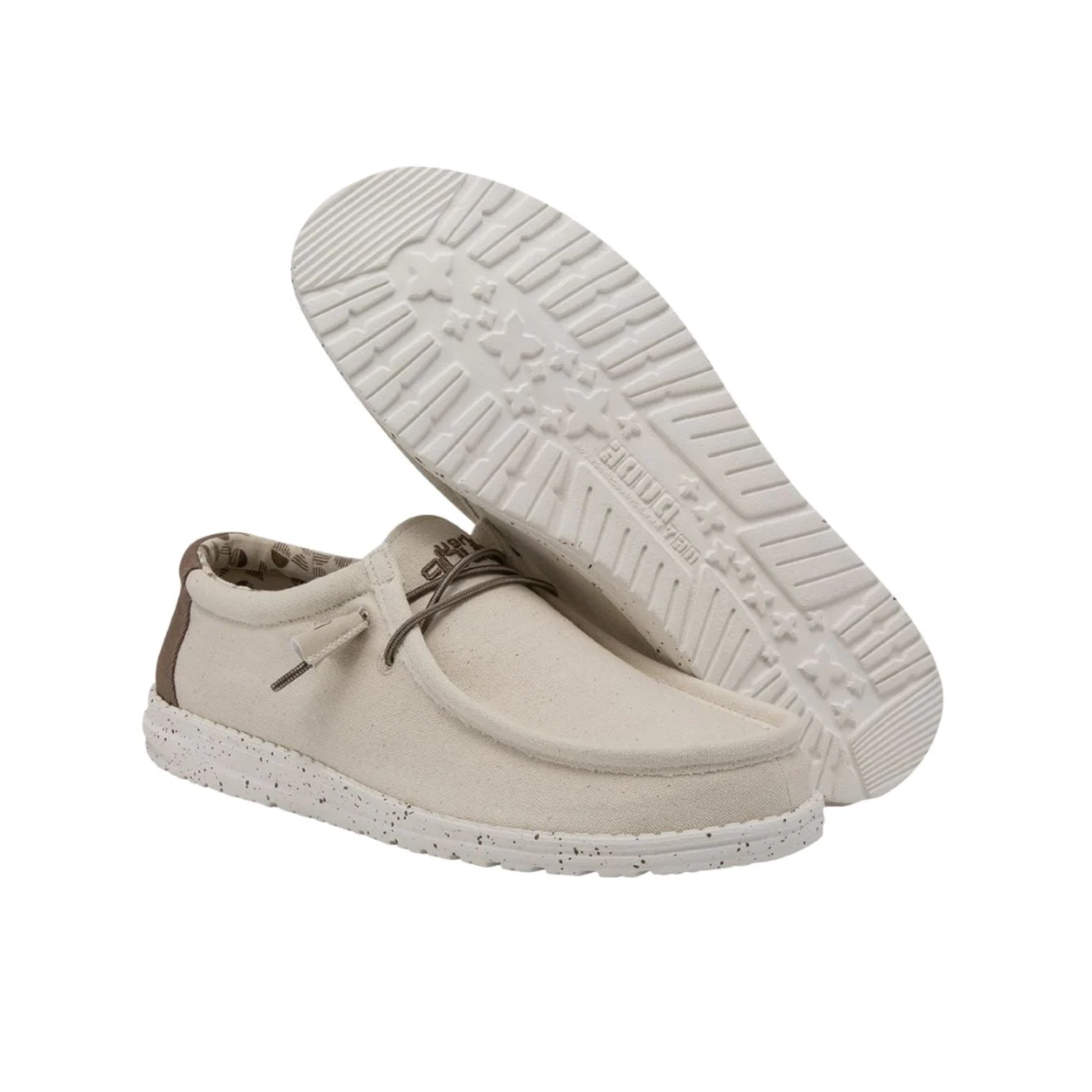 Hey Dude® Men's Wally Stretch Ivory Shoes 110380112 3 Hey Dude® Men's Wally Stretch Ivory Shoes 110380112 - Image 3