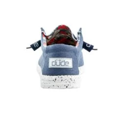 Hey Dude Men's Wally Stretch Blue Shoes 110382600 -Ariat Style 110382600 WALLY STRETCH BLUE 05