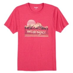 Wrangler Men's Logo Red Heather Graphic T-Shirt 112315023 -Ariat Style 112315023 LF01 SWLL PRD