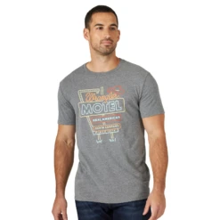 Wrangler® Men's Motel Logo Graphite Heather T-Shirt 112319276 -Ariat Style 112319276 b