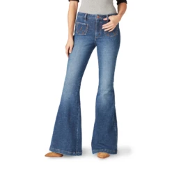 Wrangler® Retro Ladies The Green Jean Victoria Flare Denim Jeans 112321422 -Ariat Style 112321422a