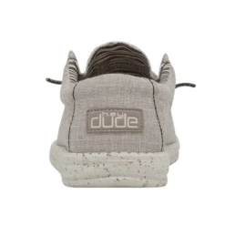 Hey Dude® Men's Wally Eco Linen Beige Slip On Shoes 112470521 -Ariat Style 112470521b