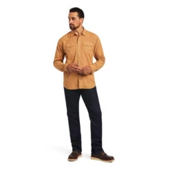 Ariat Men's Chipmunk Brown Snap Shirt 10040598 -Ariat Style 1280 cKV9pHgZjoI57oA9