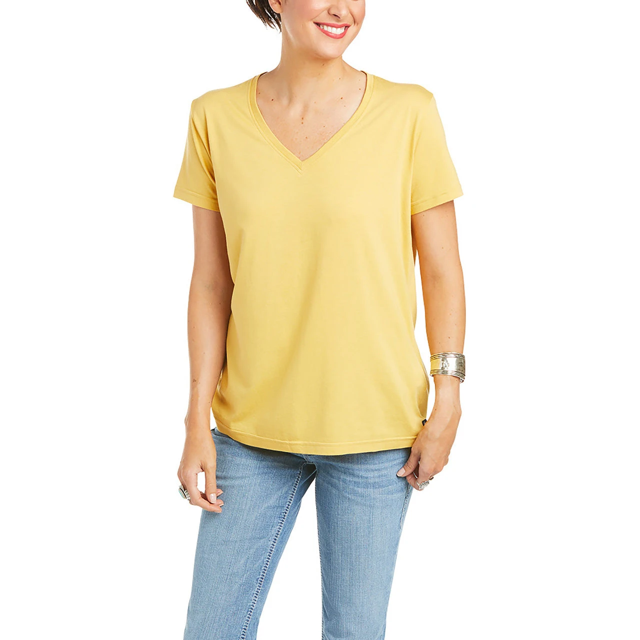 Ariat Ladies Element Local Honey Short Sleeve T-Shirt 10035203 1 Ariat Ladies Element Local Honey Short Sleeve T-Shirt 10035203