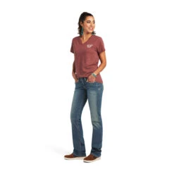 Ariat® Ladies R.E.A.L™ Longhorn Roasted Russet T-Shirt 10040621 15 Ariat® Ladies R.E.A.L™ Longhorn Roasted Russet T-Shirt 10040621 -Ariat Style 1280 klOo2HaAQjz56IPS