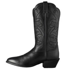 Ariat Ladies Heritage Western Black R Toe Deertan Boot 10001037 -Ariat Style 12 26796826 9646 41c7 9860 a357350bc6af