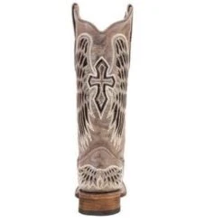 Corral Boots Corral Ladies Brown/Black Wing & Cross Sequence Square Toe Boots A1197 -Ariat Style 12 8c1ab184 6475 4f34 9ce2 8633e33d2f57