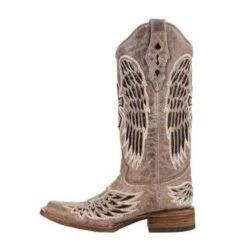 Corral Boots Corral Ladies Brown/Black Wing & Cross Sequence Square Toe Boots A1197 -Ariat Style 12 ea680f42 4ddd 4ca9 bbc7 6b546628d3c5