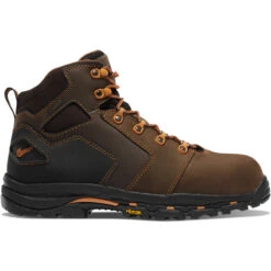 Danner Men's Vicious 4.5" Brown & Orange Composite Toe Boots 13860 -Ariat Style 13860 P