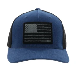 Hooey Men's Liberty Roper 5-panel Denim & Black Flexfit Cap 2210DEBK -Ariat Style 14646153