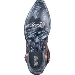 Dan Post Ladies Star Struck Distressed Black Leather Booties DP4078 -Ariat Style 15838756083