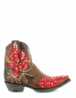 Old Gringo Ladies Peggy Sue Brass Brown Floral Shortie Boots BL3181-1 -Ariat Style 1 40caa58d 74ec 4475 94f2 b7e8671c6546