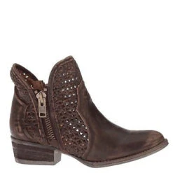 Circle G By Corral Ladies Brown Cutout Shortie Boots Q5019 -Ariat Style 1 62ab7a14 e0cc 48b5 bfbc 4646614bffe0