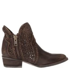 Circle G By Corral Ladies Brown Cutout Shortie Boots Q5019 -Ariat Style 1 cb992d19 ec30 48d8 a66a fec682a39d08