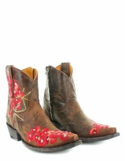 Old Gringo Ladies Peggy Sue Brass Brown Floral Shortie Boots BL3181-1 -Ariat Style 1 f6fd2fce 01af 4640 81d4 864bb318141d