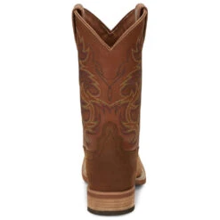 Justin Men's Cowman Cognac Brown Western Boots 7314 -Ariat Style 2000292197 235 P4