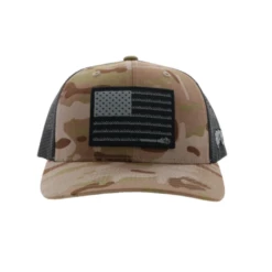 Hooey Men's Liberty Roper Camo Tan & Black Trucker Cap 2110T-TNBK -Ariat Style 2110T TNBK2
