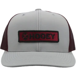 Hooey Unisex "Lock Up" Grey & Maroon Snapback Hat 2113T-GYMA -Ariat Style 2113T GYMA01 1000x1000 f40637ea fe56 471c a1e9 495478ada677