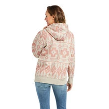 Ariat® Ladies REAL™ Southwest Oatmeal Heather Hoodie 10037583 4 Ariat® Ladies REAL™ Southwest Oatmeal Heather Hoodie 10037583 - Image 4