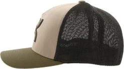 Hooey® Men's Coach 5-panel Tan & Brown Flexfit Cap 2212TNBR -Ariat Style 2212TNBRside