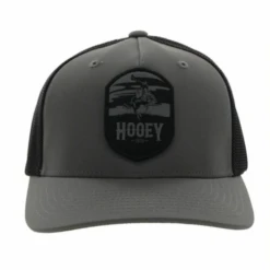 Hooey® Men's Cheyenne 5-panel Charcoal & Black Flexfit Cap 2244CHBK 6 Hooey® Men's Cheyenne 5-panel Charcoal & Black Flexfit Cap 2244CHBK -Ariat Style 2244CHBK 1