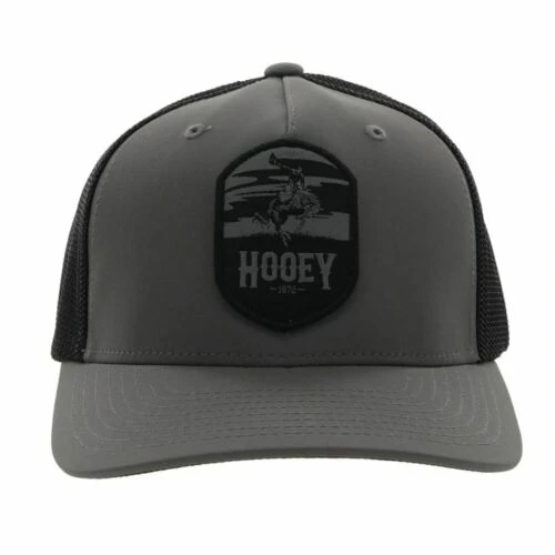Hooey® Men's Cheyenne 5-panel Charcoal & Black Flexfit Cap 2244CHBK 3 Hooey® Men's Cheyenne 5-panel Charcoal & Black Flexfit Cap 2244CHBK - Image 3