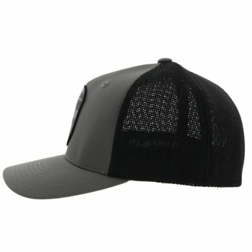 Hooey® Men's Cheyenne 5-panel Charcoal & Black Flexfit Cap 2244CHBK 4 Hooey® Men's Cheyenne 5-panel Charcoal & Black Flexfit Cap 2244CHBK - Image 4