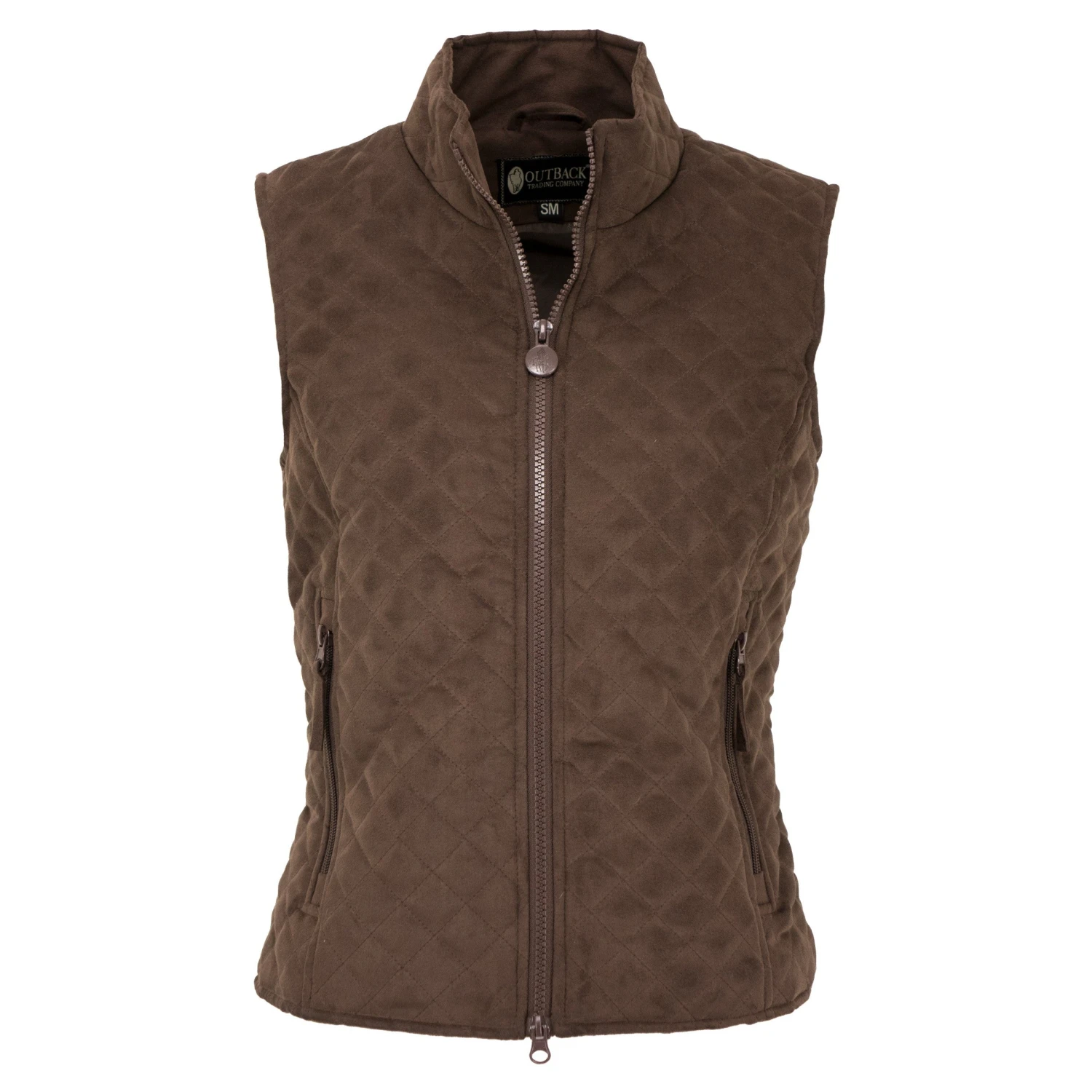 Outback Trading Company Ladies Brown Grand Prix Vest 2958-BRN 1 Outback Trading Company Ladies Brown Grand Prix Vest 2958-BRN