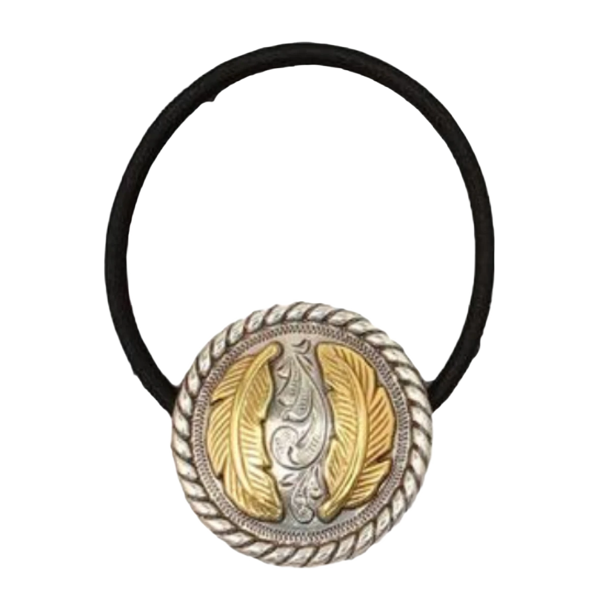 Blazin Roxx® Ladies Feathered Concho Hair Tie 30482 1 Blazin Roxx® Ladies Feathered Concho Hair Tie 30482