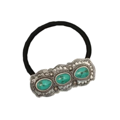 Blazin Roxx® Triple Turquoise Stone Concho Hair Tie 30488