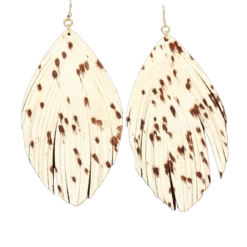 Blazin Roxx® Ladies Fringed Teardrop Cream Earrings 3053305
