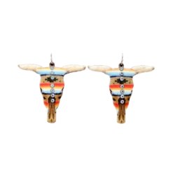 Blazin Roxx® Ladies Southwest Skull DesignEarrings 30950