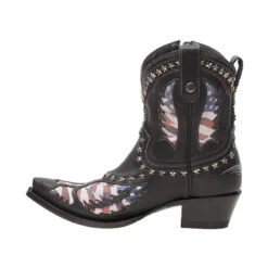Lane Ladies Old Glory American Flag Jet Black Snip Toe Bootie LB0475A -Ariat Style 3 1ed93ae6 8ced 4ac3 b1d1 99c2bd586d18