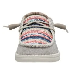 Hey Dude Ladies Boho Blanket Bryce Grey Slip On Shoes 40056-3UN -Ariat Style 40056 3UN WENDY BOHO BLANKET BRYCE LEFT 4 1 1