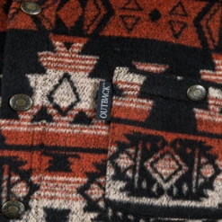 Outback Trading Company® Men's Hudson Aztec Burnt Red Shirt Jacket 42720-BNR 7 Outback Trading Company® Men's Hudson Aztec Burnt Red Shirt Jacket 42720-BNR -Ariat Style 42720 BNRd