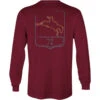 Hooey® Men's Short Go Maroon Long Sleeve T-Shirt HT1512MA