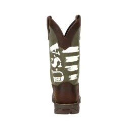 Durango Men's Rebel Army Green USA Print Square Toe Boot DDB0313 -Ariat Style 57 074e0f6f c0f2 4226 b8df fd0f85868b70