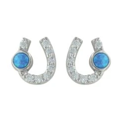 Montana Silversmiths Lightfoot Horseshoe Earrings ER3394