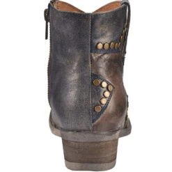 Circle G By Corral Ladies Blue Studded Star Inlay Booties Q5025 -Ariat Style 57 0c2b9bc0 c302 4e5b b708 499e9525ef0f