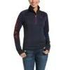Ariat® Ladies TEK Team Navy Heather 1/2 Zip Sweatshirt 10033314