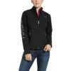 Ariat Ladies New Team Black & Serape Print Softshell Jacket 10032691