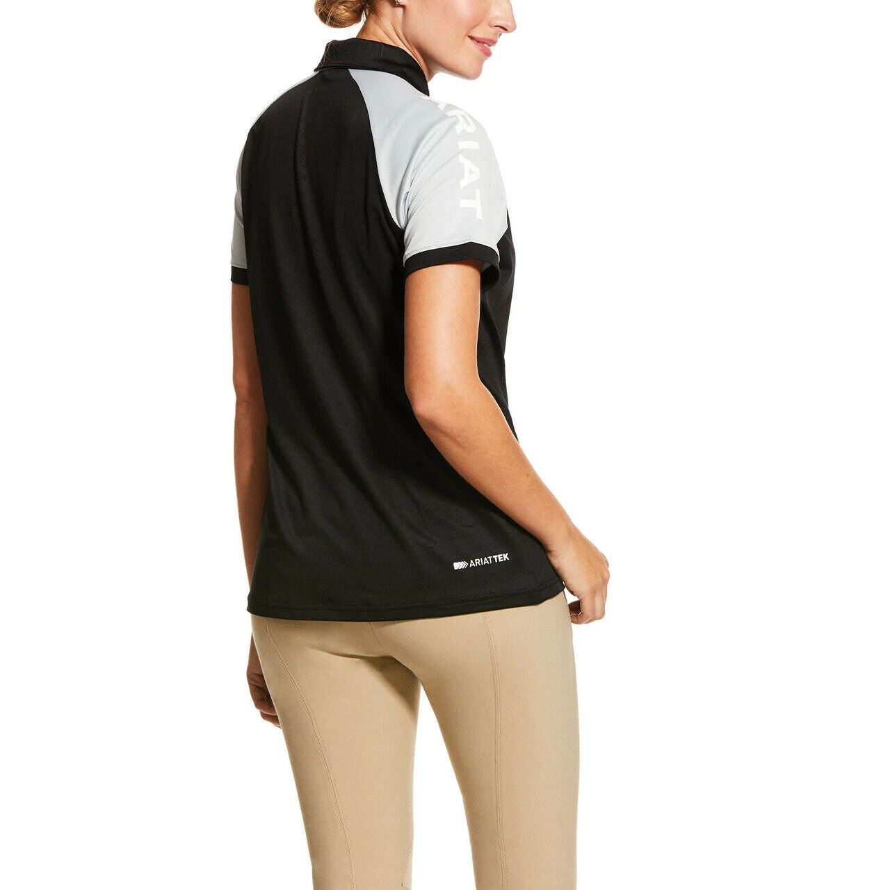 Ariat® Ladies Black Team 3.0 Polo Shirt 10030550 2 Ariat® Ladies Black Team 3.0 Polo Shirt 10030550 - Image 2