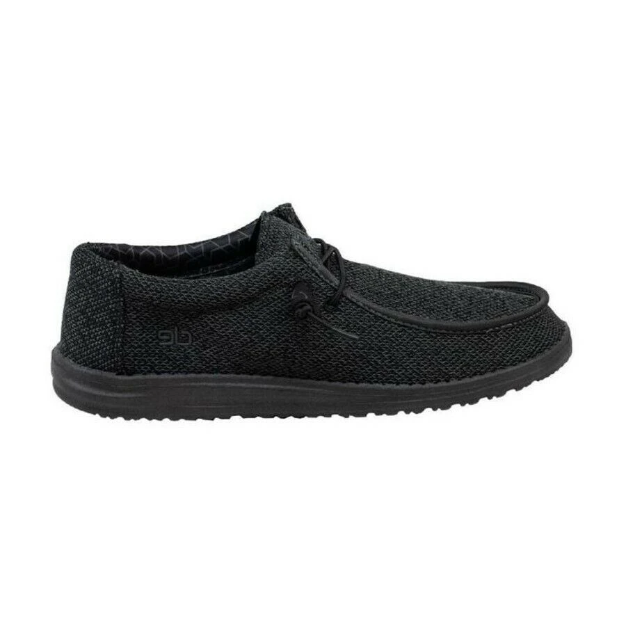Hey Dude Men's Wally Sox Micro Total Black Shoes 150204942 4 Hey Dude Men's Wally Sox Micro Total Black Shoes 150204942 - Image 4