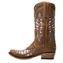 Lane Men's Old Glory Caramel Brown Patriotic Flag Boots MB0006D -Ariat Style 57 25f04a79 5f31 4ff9 a611 7a5a42b4b04a