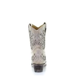 Corral Boots Corral Ladies Mariah White Glitter Inlay & Crystals Ankle Boots A3550 -Ariat Style 57 2c67fdb9 20f5 4684 894e 9665617204c5