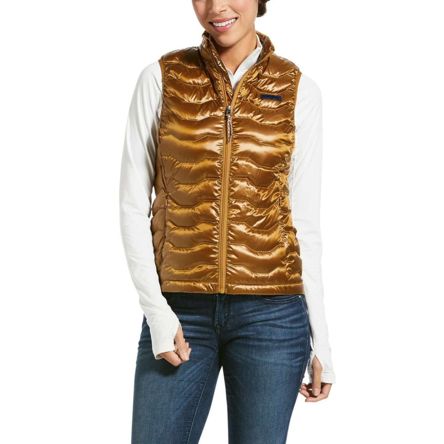 Ariat® Ladies Ideal 3.0 Down Insulated GoldVest 10032645 1 Ariat® Ladies Ideal 3.0 Down Insulated GoldVest 10032645