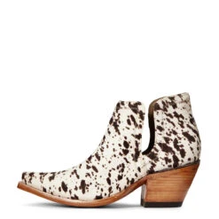 Ariat Ladies Dixon Brown & White Cowhide Ankle Bootie 10033882 -Ariat Style 57 3601b70c 413c 4a9b a694 6370711223e5